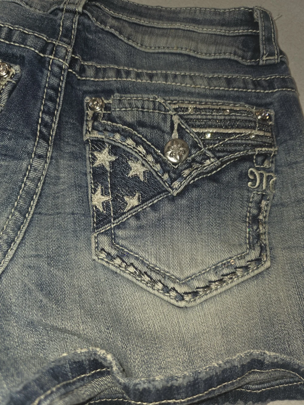 Miss Me Women's Denim Shorts in Blue